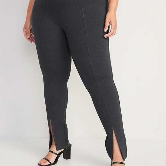 Extra High-Waisted Stevie Skinny Split-Hem Pants - Picture 1 of 8